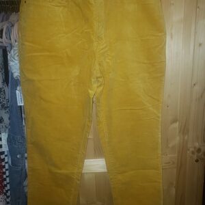 Croft & Barrow Golden Corduroy Pants